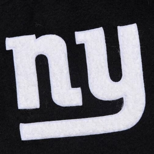 NY Giants Blackout Vintage Logo Varsity Jacket - Image 7