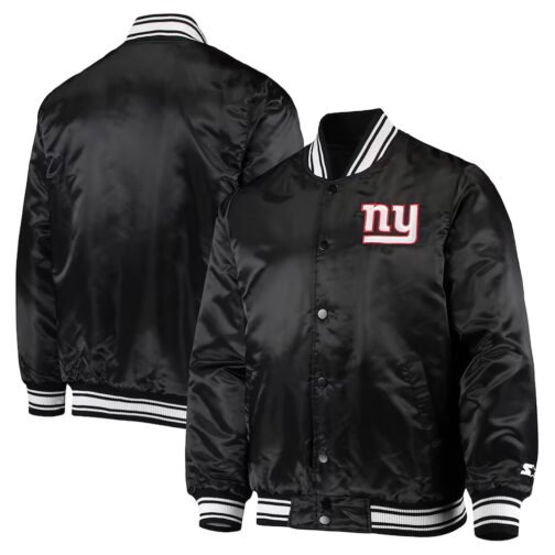 NY Giants Locker Room Black Jacket - Image 3