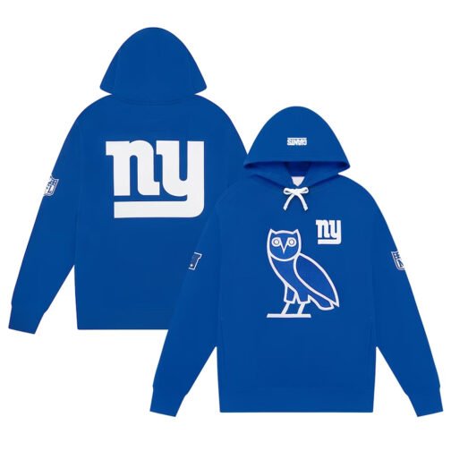 NY Giants OVO Royal Hoodie - Image 3