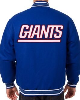 Varsity New York Giants Wool Royal Blue Jacket
