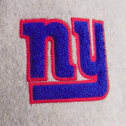 NY Giants Teddy Varsity Wool Jacket - Image 6