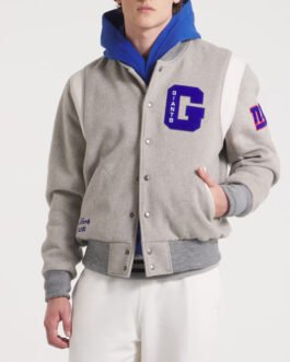 NY Giants Teddy Varsity Wool Jacket