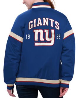 NY Giants Tournament Royal Varsity Jacket