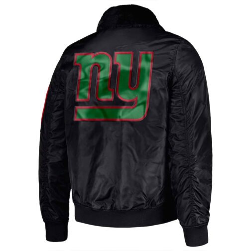 New York Giants Ty Mopkins Black Jacket - Image 2