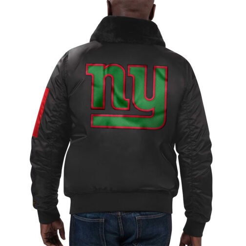 New York Giants Ty Mopkins Black Jacket - Image 5