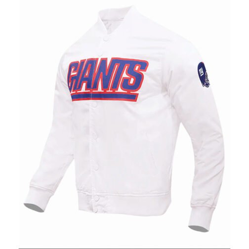 New York Giants Wordmark Satin Jacket - Image 12