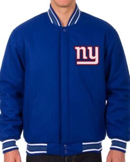 Varsity New York Giants Wool Royal Blue Jacket