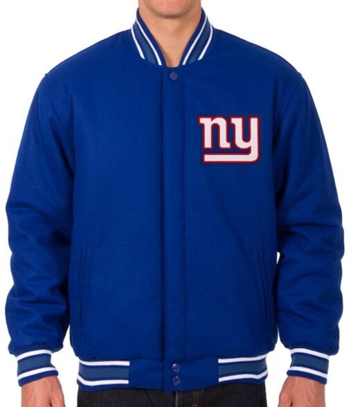 Varsity New York Giants Wool Royal Blue Jacket