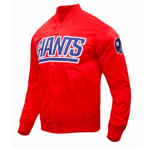 New York Giants Wordmark Satin Jacket - Image 10