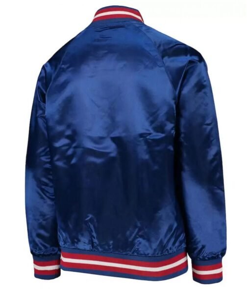NY Giants Youth Lightweight Raglan Full-Snap Jacket - Image 2
