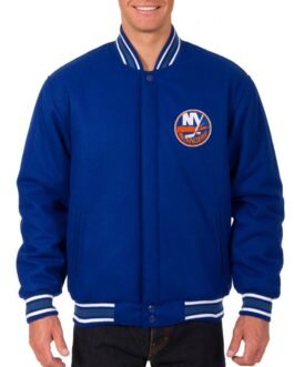 Varsity New York Islanders Royal Blue Wool Jacket