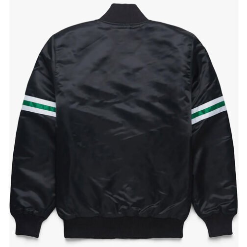 NY Jets Black Satin Jacket - Image 2
