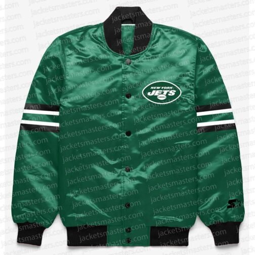 NY Jets Button Down Green Jacket