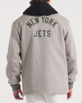 NY Jets Coaches Heather Gray Wool Jacket