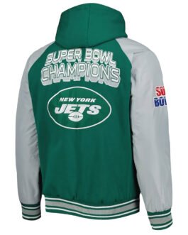 NY Jets Green Varsity Hooded Jacket