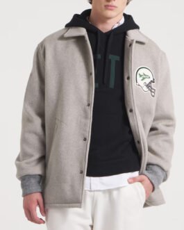 NY Jets Coaches Heather Gray Wool Jacket