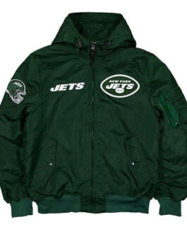 NY Jets Historic L-2B Hooded Bomber Jacket