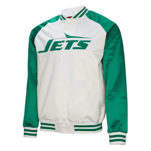 NY Jets Legacy Sack Exchange Satin Jacket