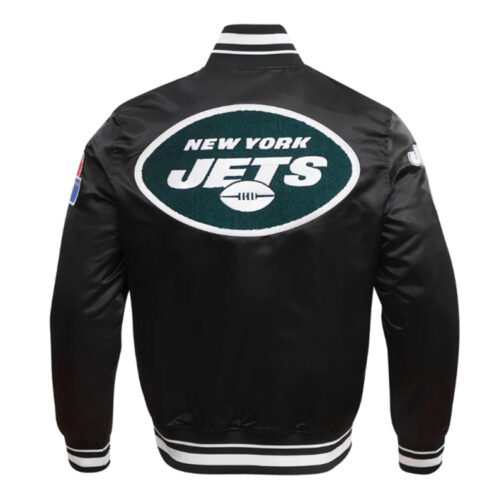 New York Jets Mashup Classic Rib Satin Jacket - Image 2