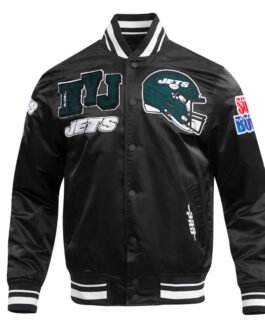 New York Jets Mashup Classic Rib Satin Jacket