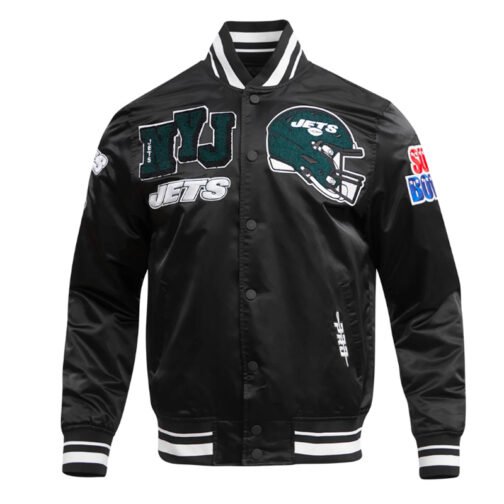 New York Jets Mashup Classic Rib Satin Jacket