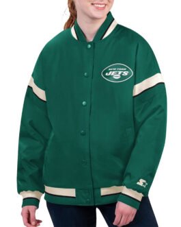 NY Jets Tournament Green Varsity Jacket