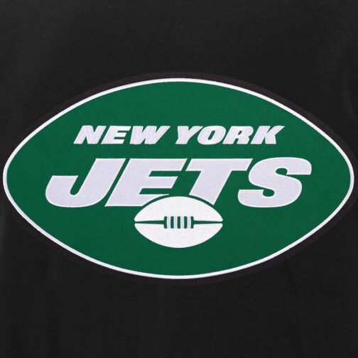 Varsity New York Jets Black and White Two-Tone Jacket - Image 5