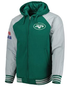 NY Jets Green Varsity Hooded Jacket