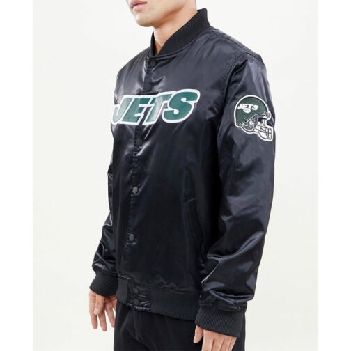 NY Jets Wordmark Satin Jacket - Image 4
