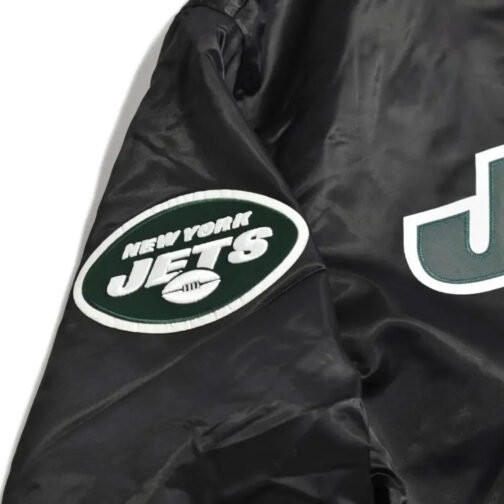 NY Jets Wordmark Satin Jacket - Image 8