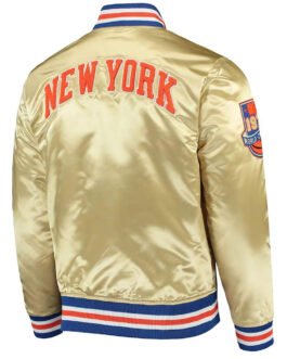 NY Knicks 1970 Champions 50th Anniversary Gold Jacket