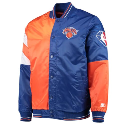 NY Knicks 75th Anniversary Leader Color Block Jacket