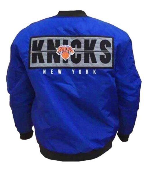 NY Knicks Black History Collection Flight Jacket - Image 2