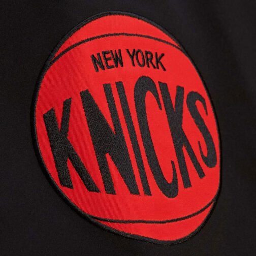 NY Knicks Black Out Satin Jacket - Image 3