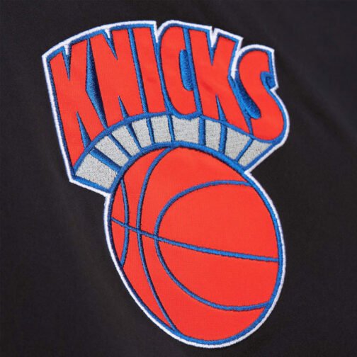 NY Knicks Black Out Satin Jacket - Image 5