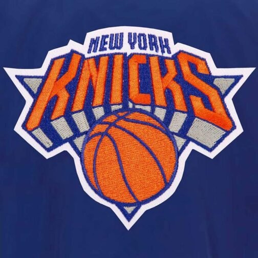 Lightweight NY Knicks Nylon Bomber Jacket - Image 3