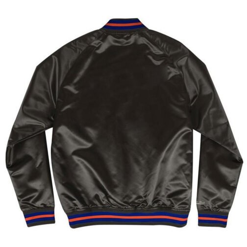 Hardwood Classics NY Knicks Satin Black Jacket - Image 6