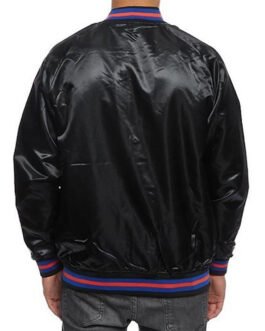 Hardwood Classics NY Knicks Satin Black Jacket