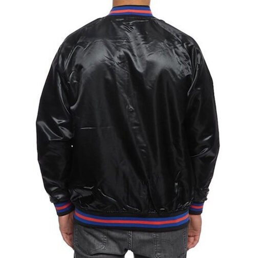 Hardwood Classics NY Knicks Satin Black Jacket - Image 2
