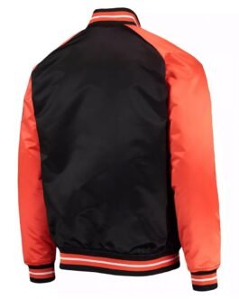 Hardwood Classics Reload 3.0 NY Knicks Black and Orange Jacket