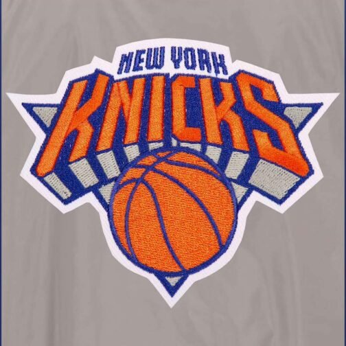 Lightweight NY Knicks Nylon Bomber Jacket - Image 4