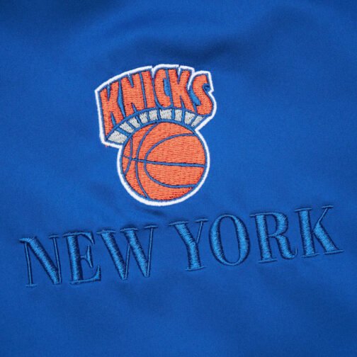 NY Knicks OG 3.0 Lightweight Blue Satin Jacket - Image 6