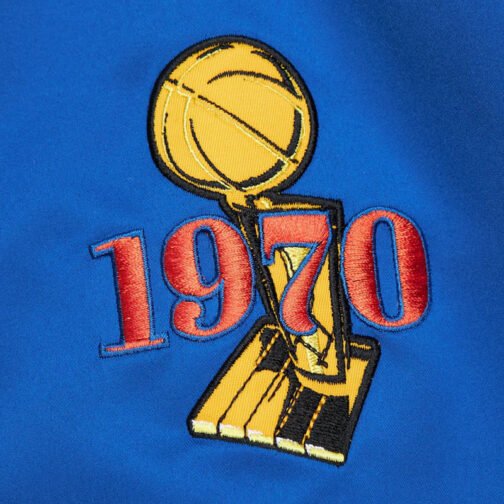 NY Knicks OG 3.0 Lightweight Blue Satin Jacket - Image 7