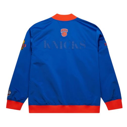 NY Knicks OG 3.0 Lightweight Blue Satin Jacket - Image 5