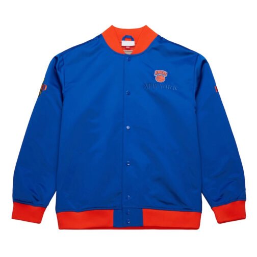 NY Knicks OG 3.0 Lightweight Blue Satin Jacket - Image 4