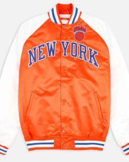 Prime Time NY Knicks Orange and White Jacket