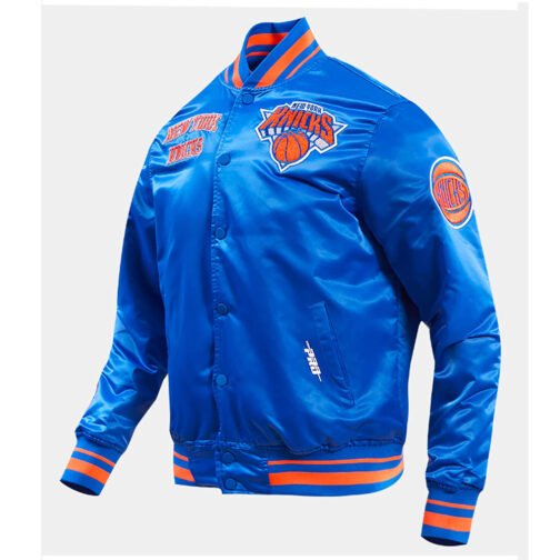 New York Knicks Retro Classic Rib Jacket - Image 8