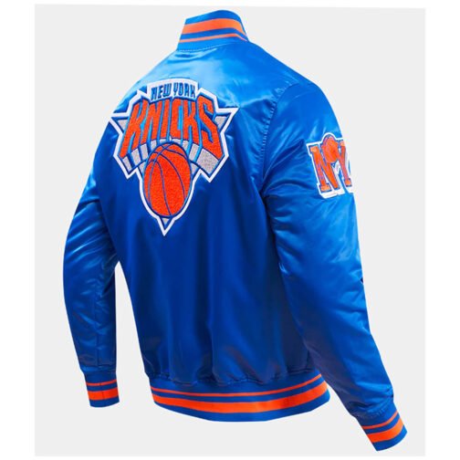 New York Knicks Retro Classic Rib Jacket - Image 6