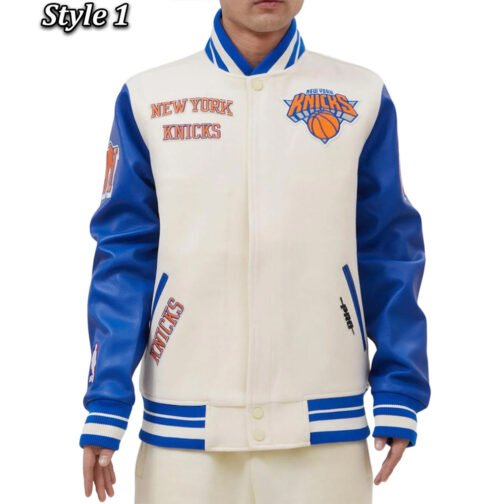 NY Knicks Retro Classic Varsity Jacket