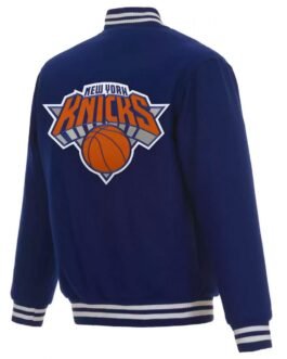 Varsity New York Knicks Wool Royal Blue Jacket